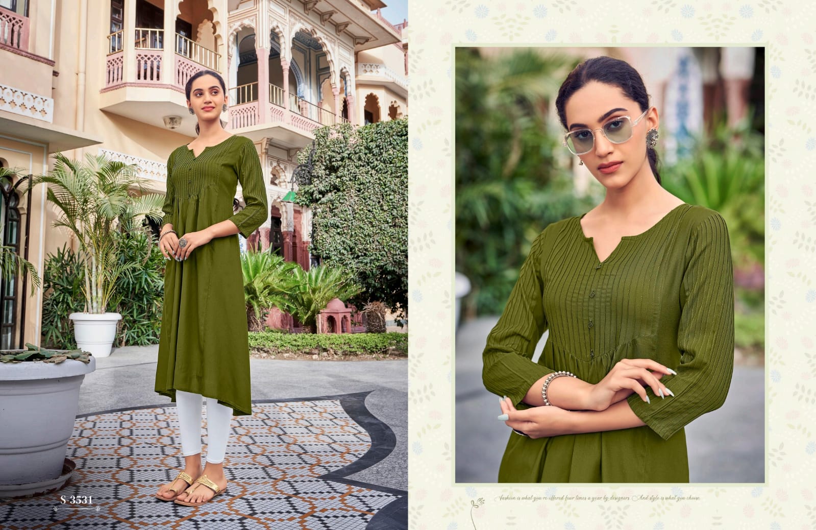 Kiara By SBS 3531 To 3534 Designer Kurtis Catalog